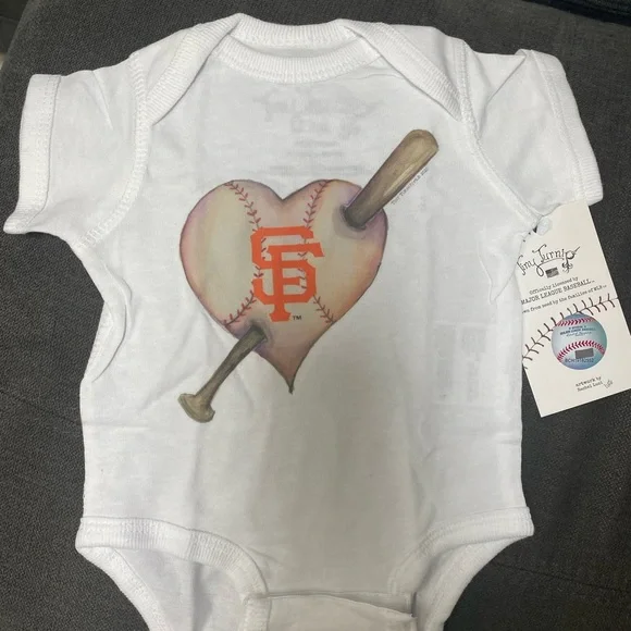 NWT TinyTurnip SF Giants onesies - Picture 2 of 4